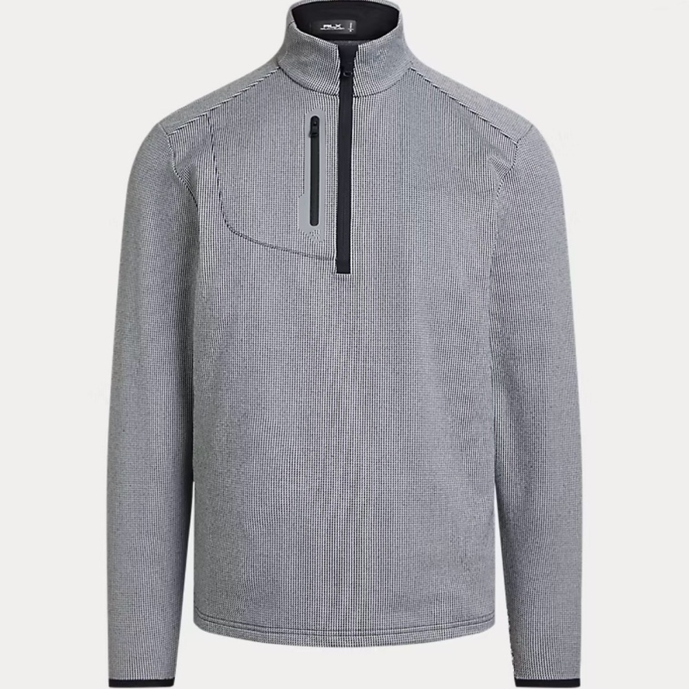 Ralph Lauren Light Gray Half-Zip Knit Pullover